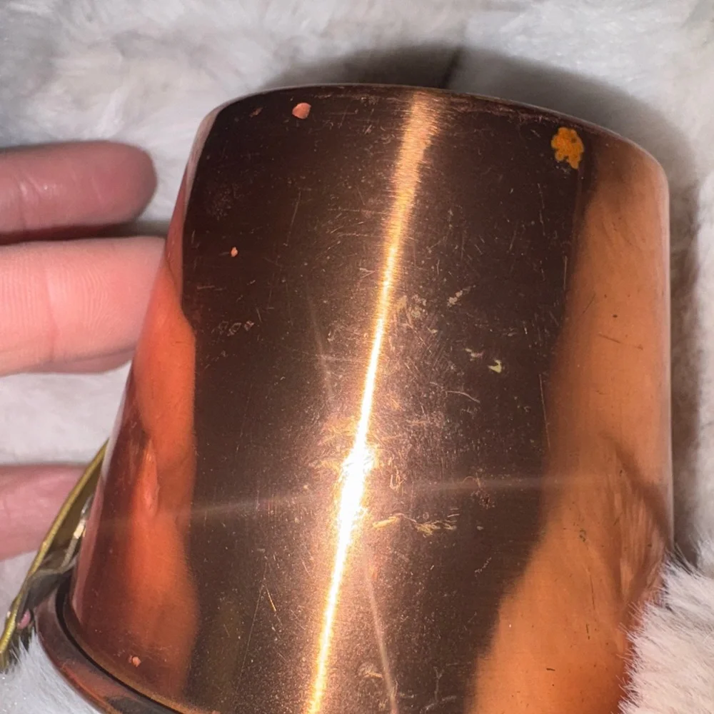 Vintage small Copper Bucket with Brass Handle